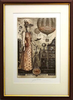 Milan Bauer - Hortenzie - grafika